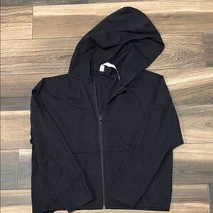 Women's Black Hooded Zip Jacket Lululemon size 8